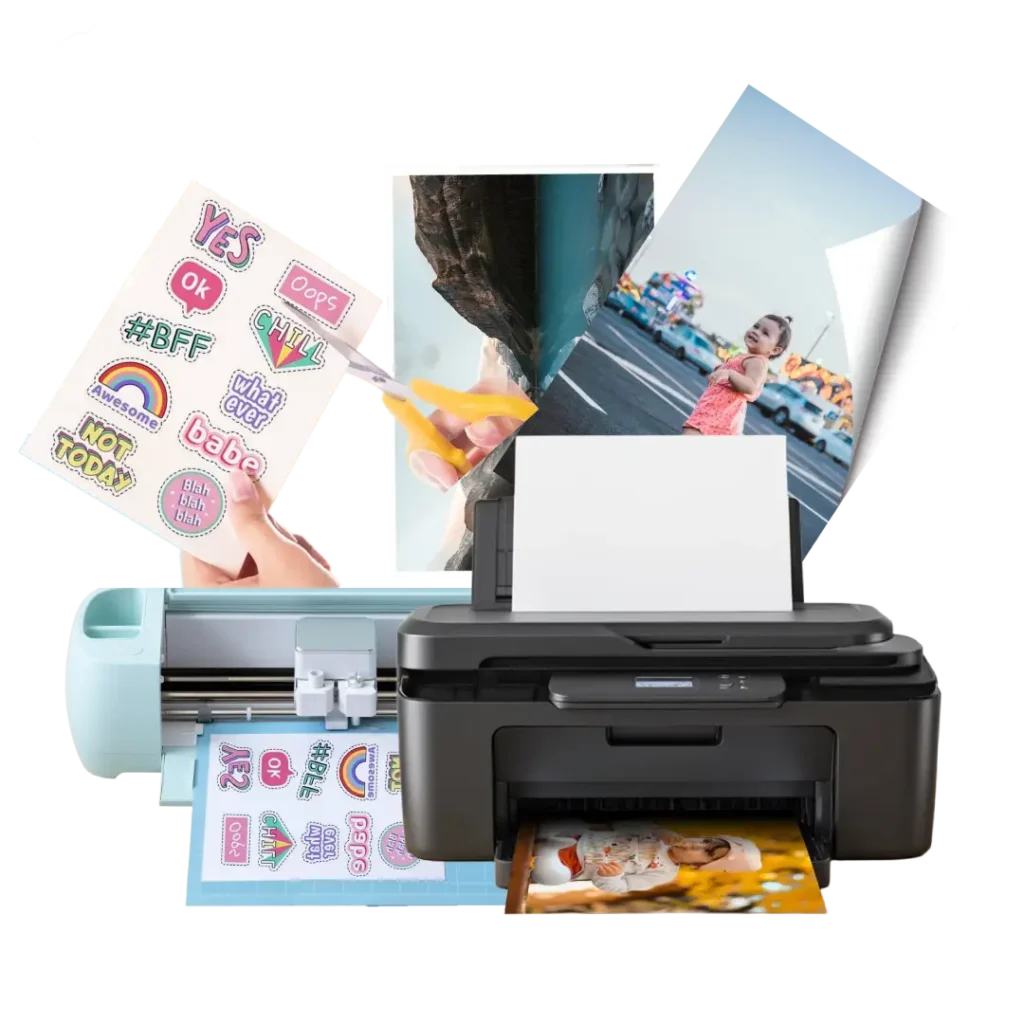 papel autoadhesivo blanco transparente